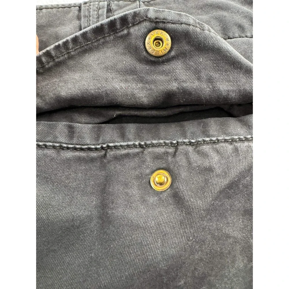 Banana Republic Mens 38x34 Tapered Surplus Cargo Pants Black Stretch